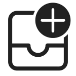 Mail Inbox Add SVG Icon